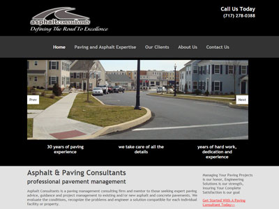New Website for Asphalt Consultants